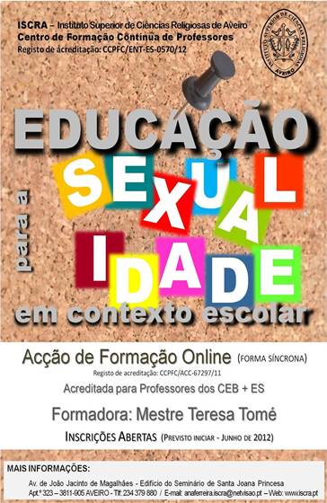 Iscra Formação Em Educação Para A Sexualidade Educris